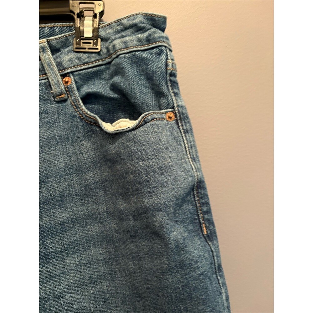 Old Navy OG Straight Jeans Womens Size 16 Blue Medium Wash High Rise - Picture 4 of 10
